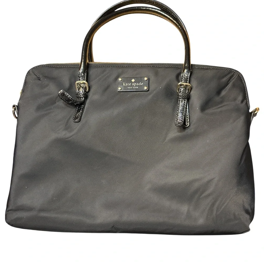 Kate Spade Black Tote Bag with Structured Design